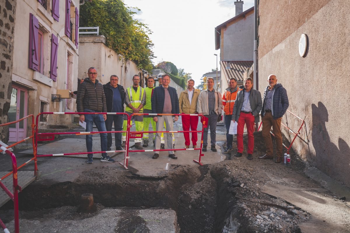 Travaux de réhabilitation des réseaux d’assainissement Montée Gouteyron à Aiguilhe