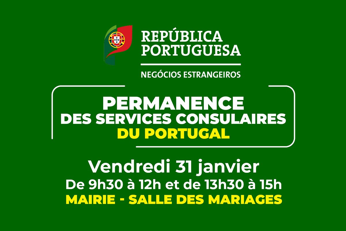Le Consulat du Portugal tient une permanence au Puy-en-Velay le 31 janvier